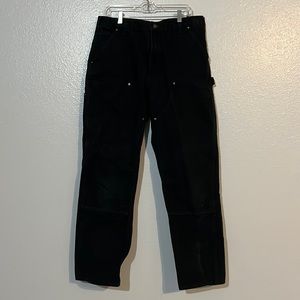 Heavy duty Carhartt black carpenter pants 36x32